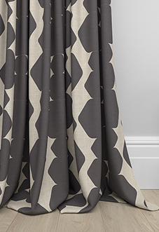 Construct, Warm Black - Made to Measure Curtains